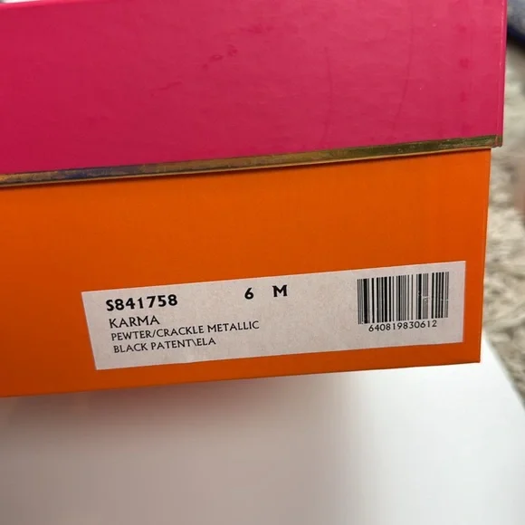 Kate Spade Italian Leather Silver Mary Janes - Picture 7 of 7